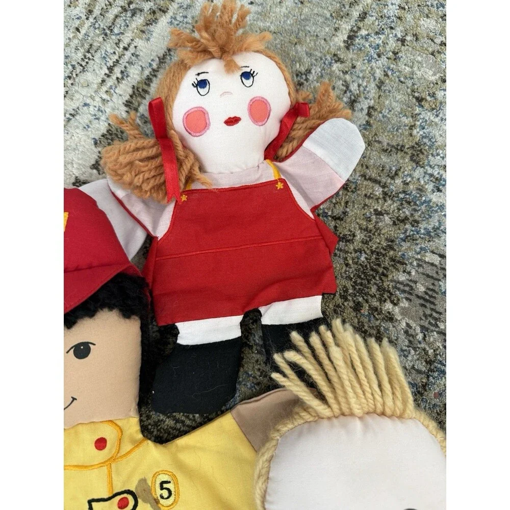 Rosalina hand puppet handy community helpers lot of 6 doctor fireman policeman